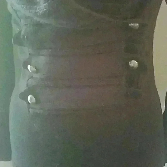 Black tunic length sweater - Picture 2 of 4